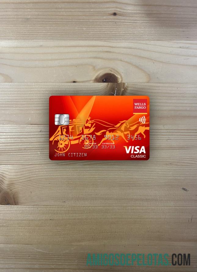 EUA Wells Fargo Bank Visa Classic Card Photolook Front exemplo real